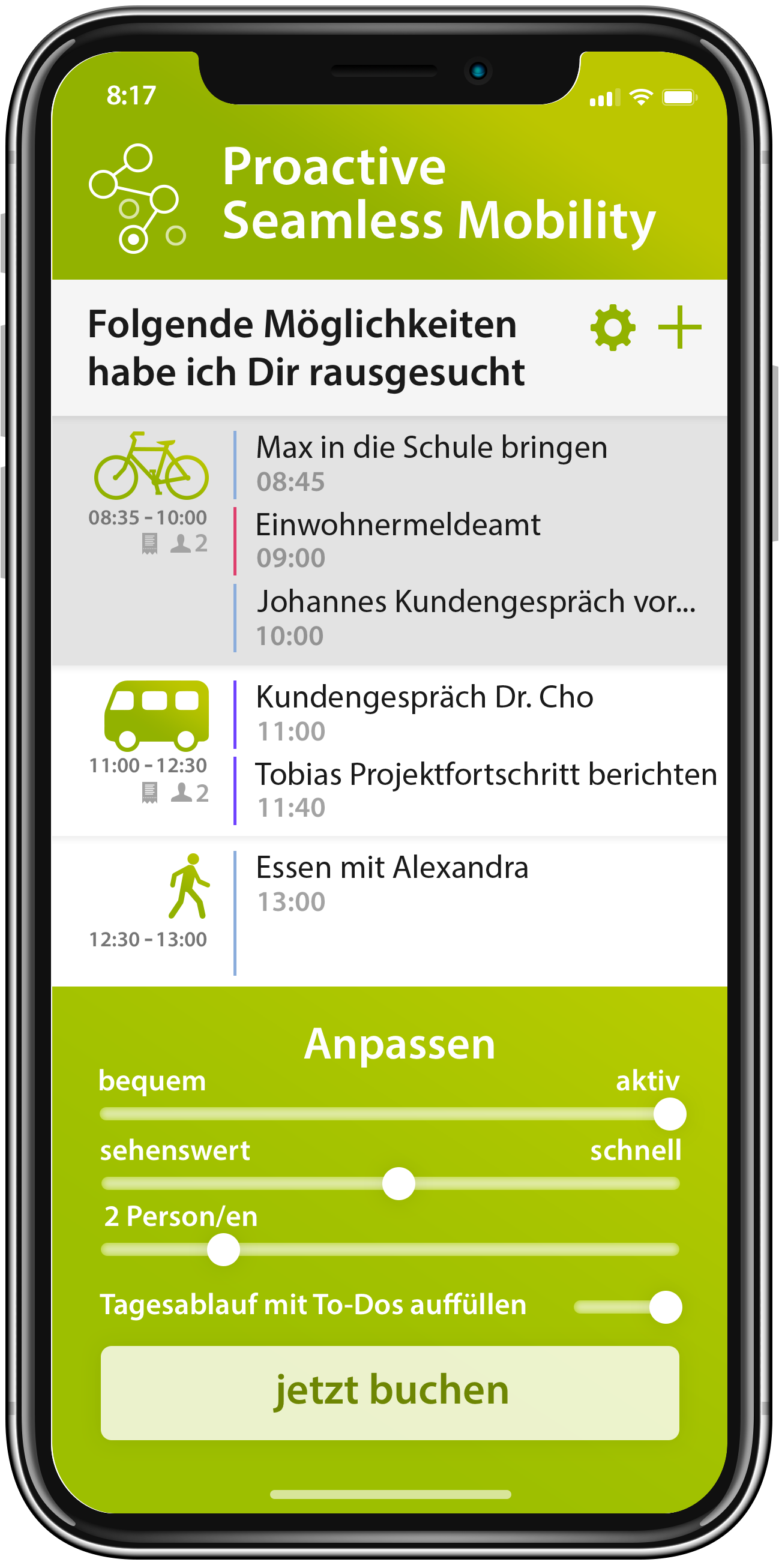 Reise-Möglichkeiten